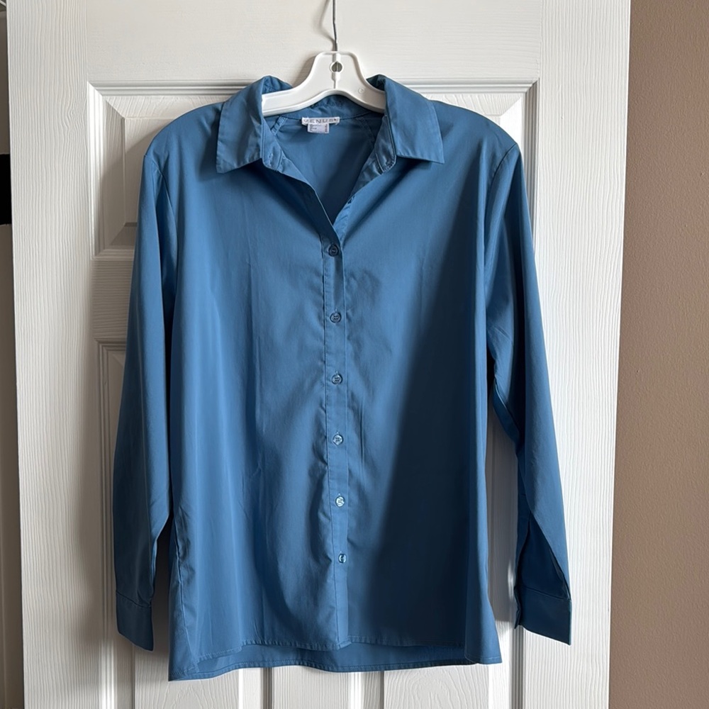Venus Blue Button-Up Shirt
